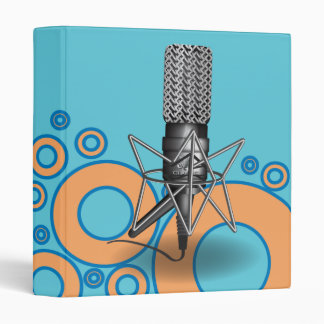 Microphone Circles 3 Ring Binder
