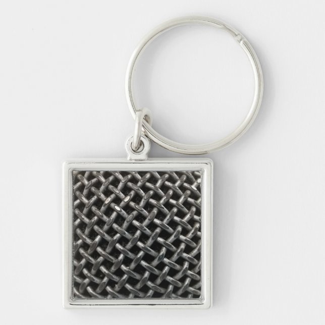 Microphone Close Up Keychain (Front)