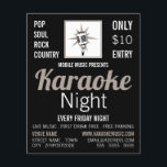 Microphone Design, Karaoke Event Advertising Flyer<br><div class="desc">Microphone Design,  Karaoke Event Advertising Flyer by The Business Card Store.</div>
