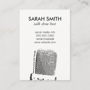 Microphone / Entertainment Business Card