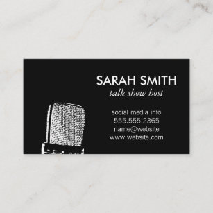 Microphone / Entertainment Business Card