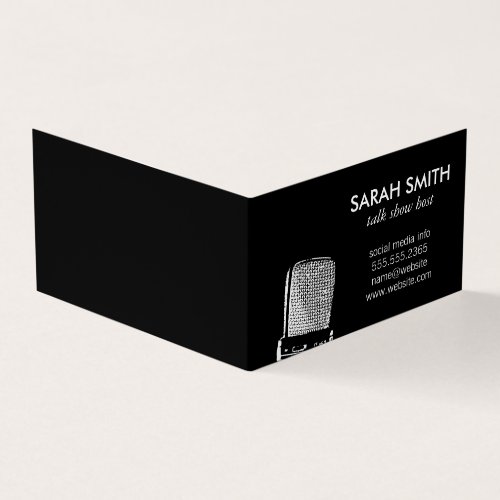 Microphone  Entertainment Business Card