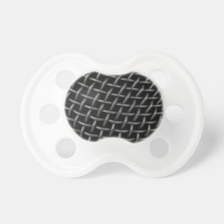 Microphone Grid Background Pacifier