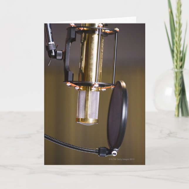 Microphone in Studio Card (Front)