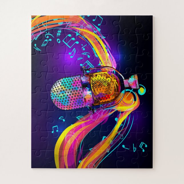 Microphone Jigsaw Puzzle (Vertical)