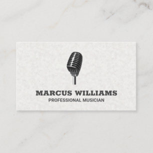 Microphone Logo Business Card