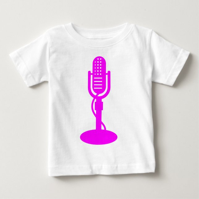 Microphone - Magenta Baby T-Shirt (Front)