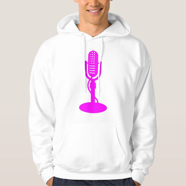 Microphone - Magenta Hoodie (Front)