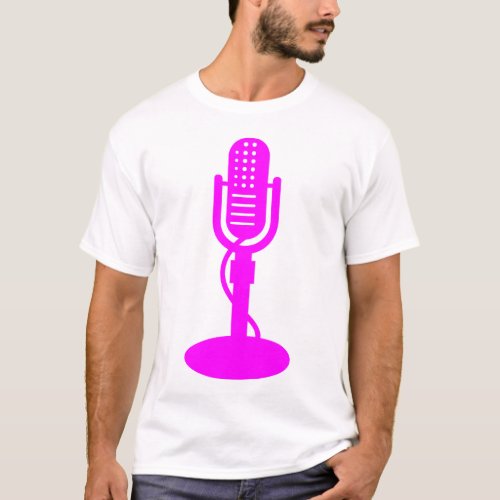 Microphone _ Magenta T_Shirt