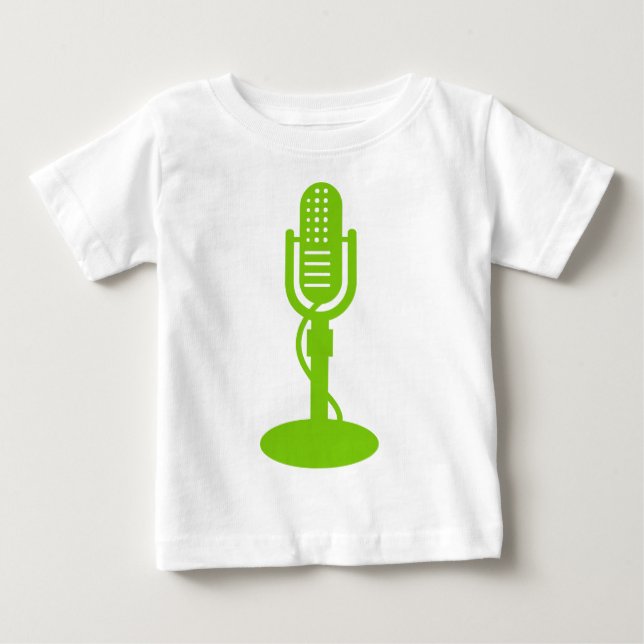 Microphone - Martian Green Baby T-Shirt (Front)