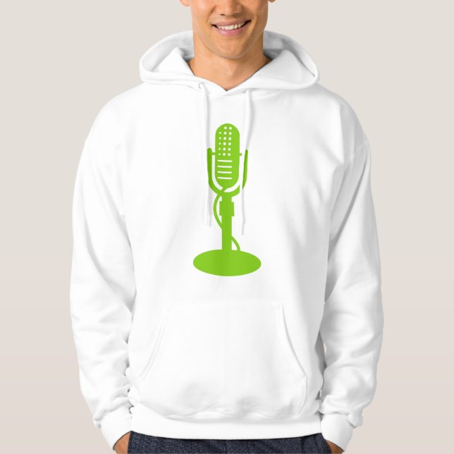 Microphone - Martian Green Hoodie (Front)