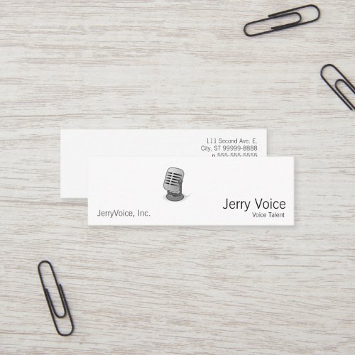 Microphone Business Card