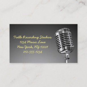 Microphone Music Business Card