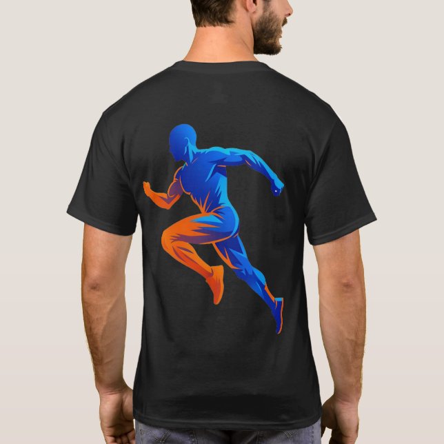 Microphone Music Notes Retro Singing Desig T-Shirt (Back)