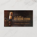 Microphone Music Studio Business Card at Zazzle