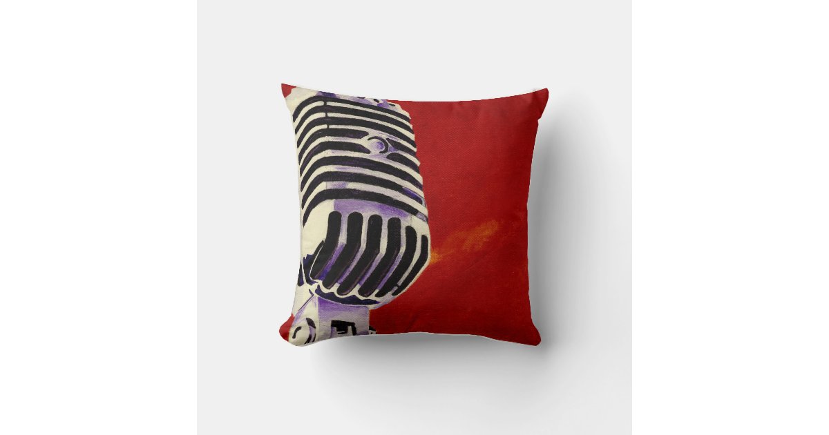Microphone Pillow Zazzle