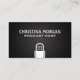 Microphone Podcaster Talk Show Host Business Card