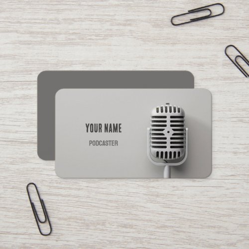 ï Microphone Podcaster Talk Show Podcast Business Card