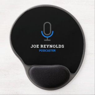 Microphone Symbol, Podcaster, Podcast Gel Mouse Pad