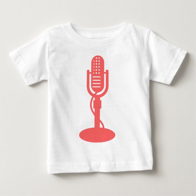 Microphone - Tropical pink Baby T-Shirt (Front)