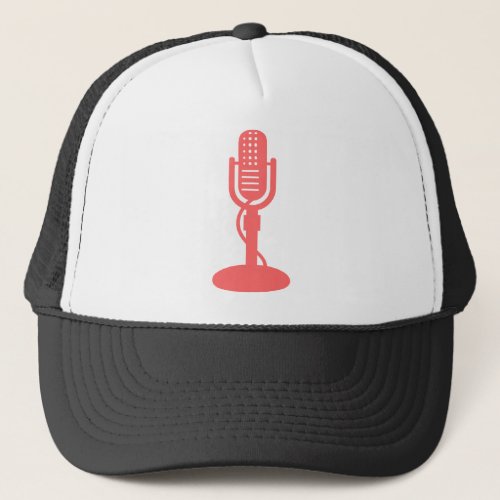 Microphone _ Tropical pink Trucker Hat