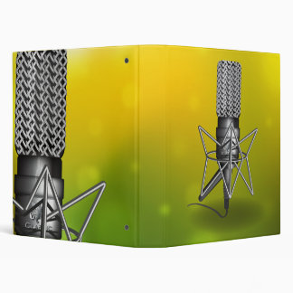 Microphone Vision Green 3 Ring Binder