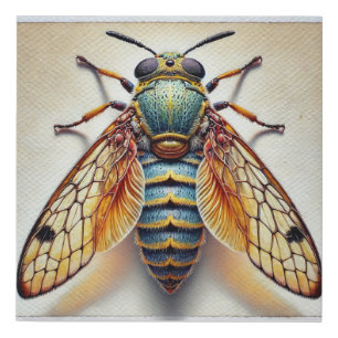 Microplia dorsal view 260824IREF202 - Watercolor Faux Canvas Print