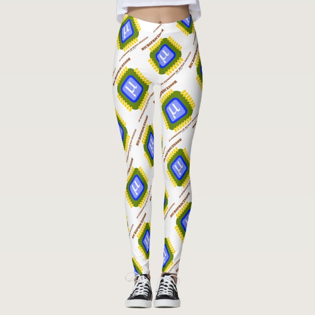 Microprocessor An Expression Of Human Potential Leggings (Front)