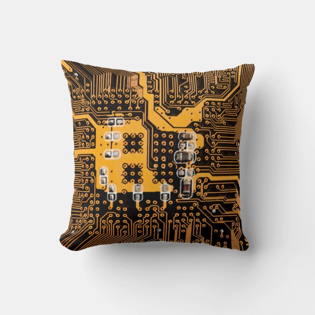 Microschema texture illustrationchip,micro,backgro throw pillow (Front)