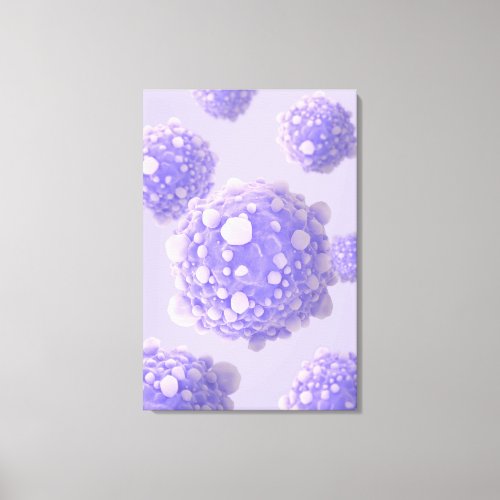 Microscipic View Of Pancreatic Cancer Cells 1 Canvas Print