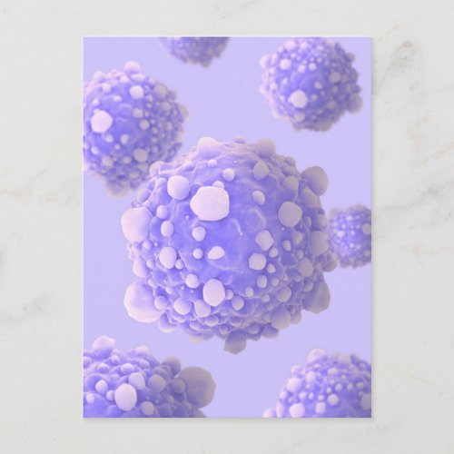 Microscipic View Of Pancreatic Cancer Cells 1 Postcard