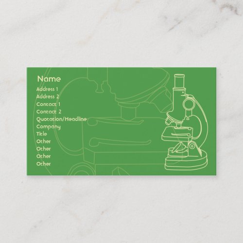 Microscope - Business Business Cards