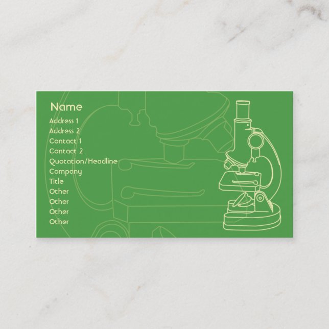 Microscope - Business Card (Front)