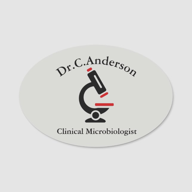 Microscope Design Name Tag (Front)