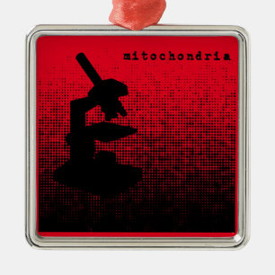 Microscope Dot Pattern Metal Ornament