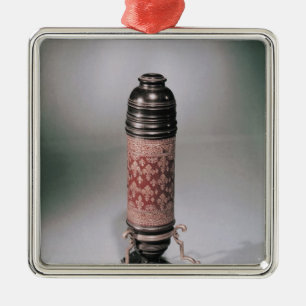 Microscope Metal Ornament