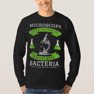 Microscope Microbiology Laboratory Biology Science T-Shirt