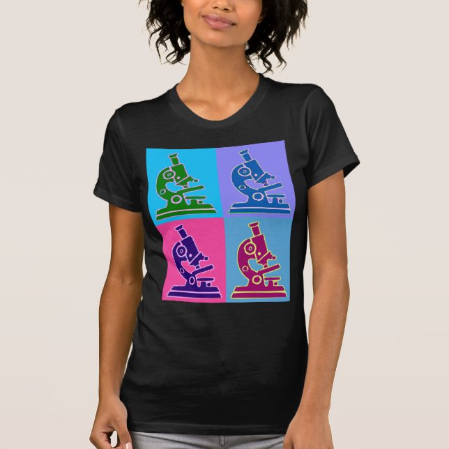 Microscope Pop Art T-Shirt (Front)