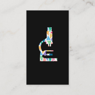 Microscope Scientist Lab Tech Labor Science Gift Business Card