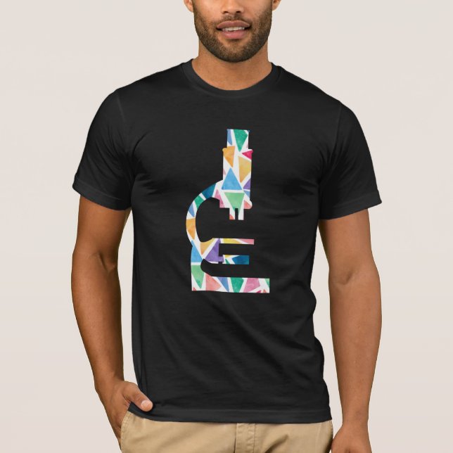 Microscope Scientist Lab Tech Labor Science Gift T-Shirt (Front)