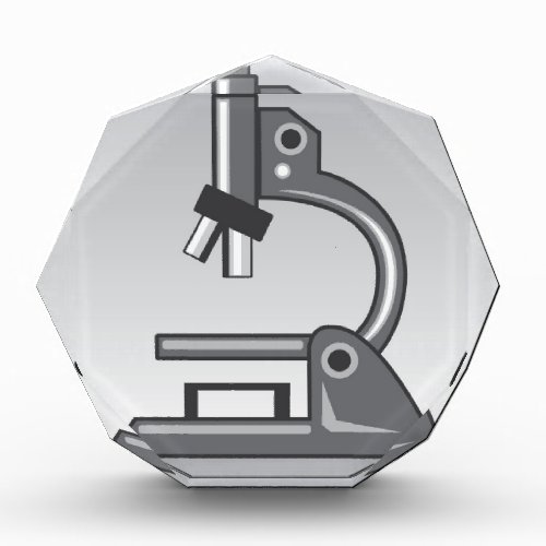 Microscope vector acrylic award