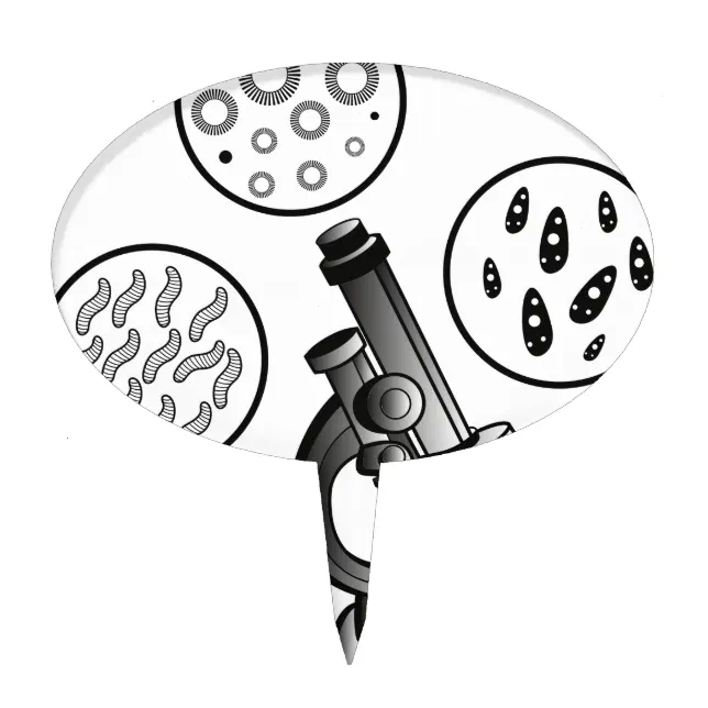 Microscope Virus Cake Topper | Zazzle