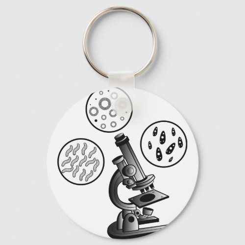 Microscope Virus Keychain
