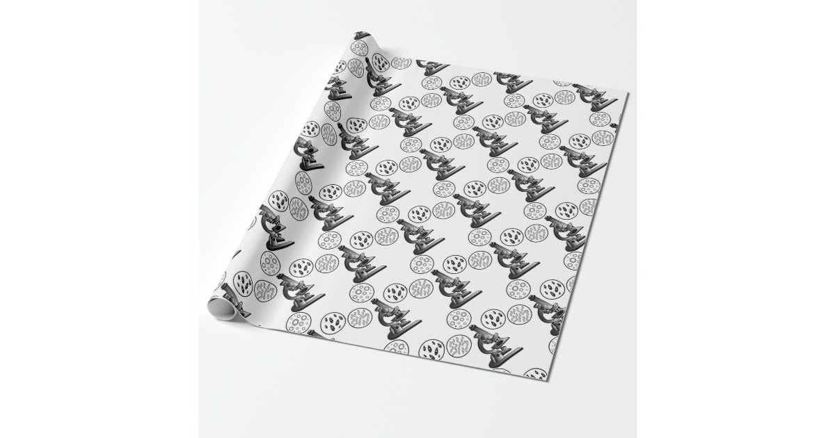 Microscope Virus Wrapping Paper | Zazzle