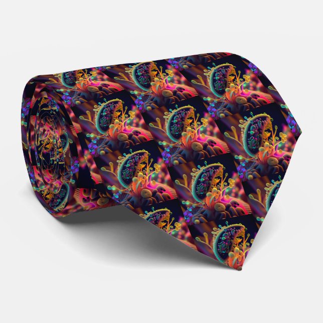 Microscopic Art Tie (Rolled)