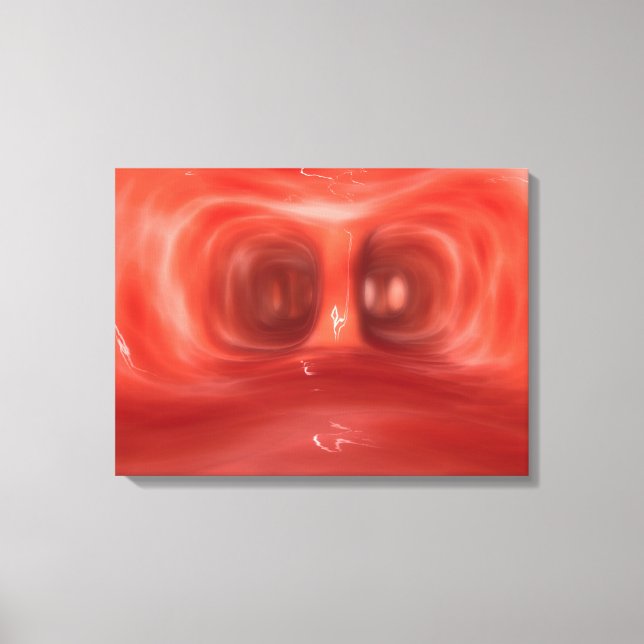 Microscopic View Inside The Human Lungs Canvas Print (Front)