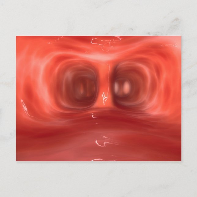 Microscopic View Inside The Human Lungs Postcard (Front)