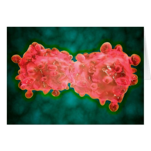 Microscopic View Of A Leukemia Cell Cards (Front Horizontal)