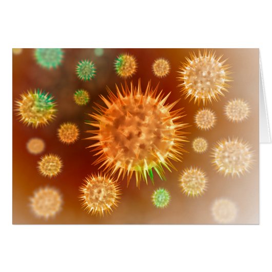 Microscopic View Of Cancer Cells Cards (Front Horizontal)