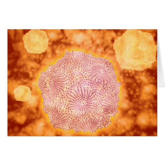 Microscopic View Of Canine Parvovirus 1 Cards (Front Horizontal)